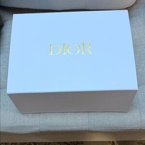Dior White Box with Gold Lettering